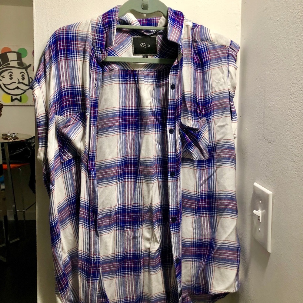 Rails Sleeveless Plaid Top - image 1